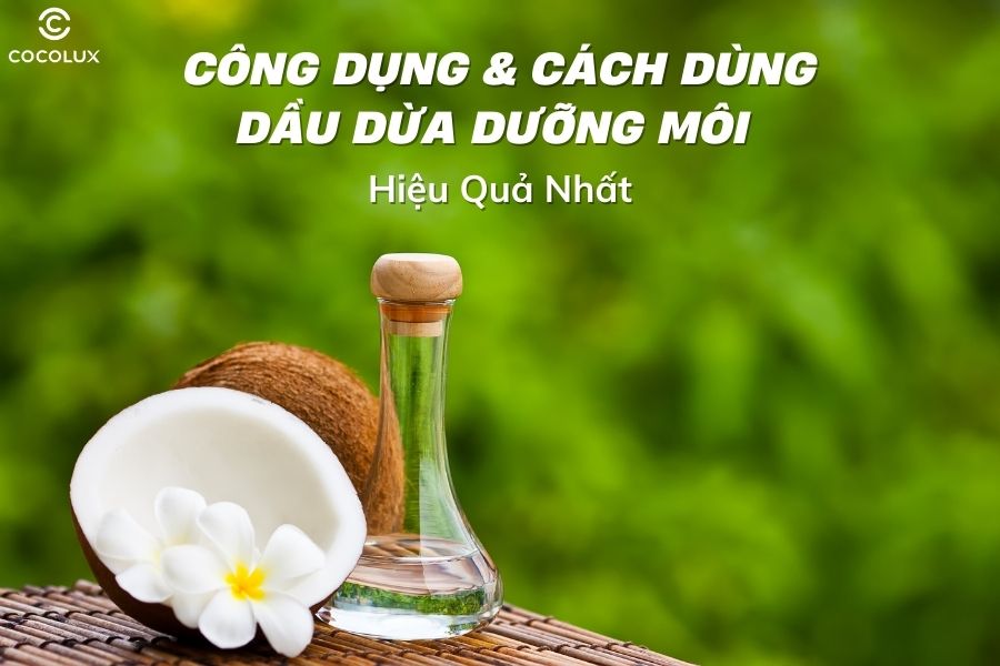 Demo - Công dụng và cách dùng dầu dừa dưỡng môi hiệu quả nhất