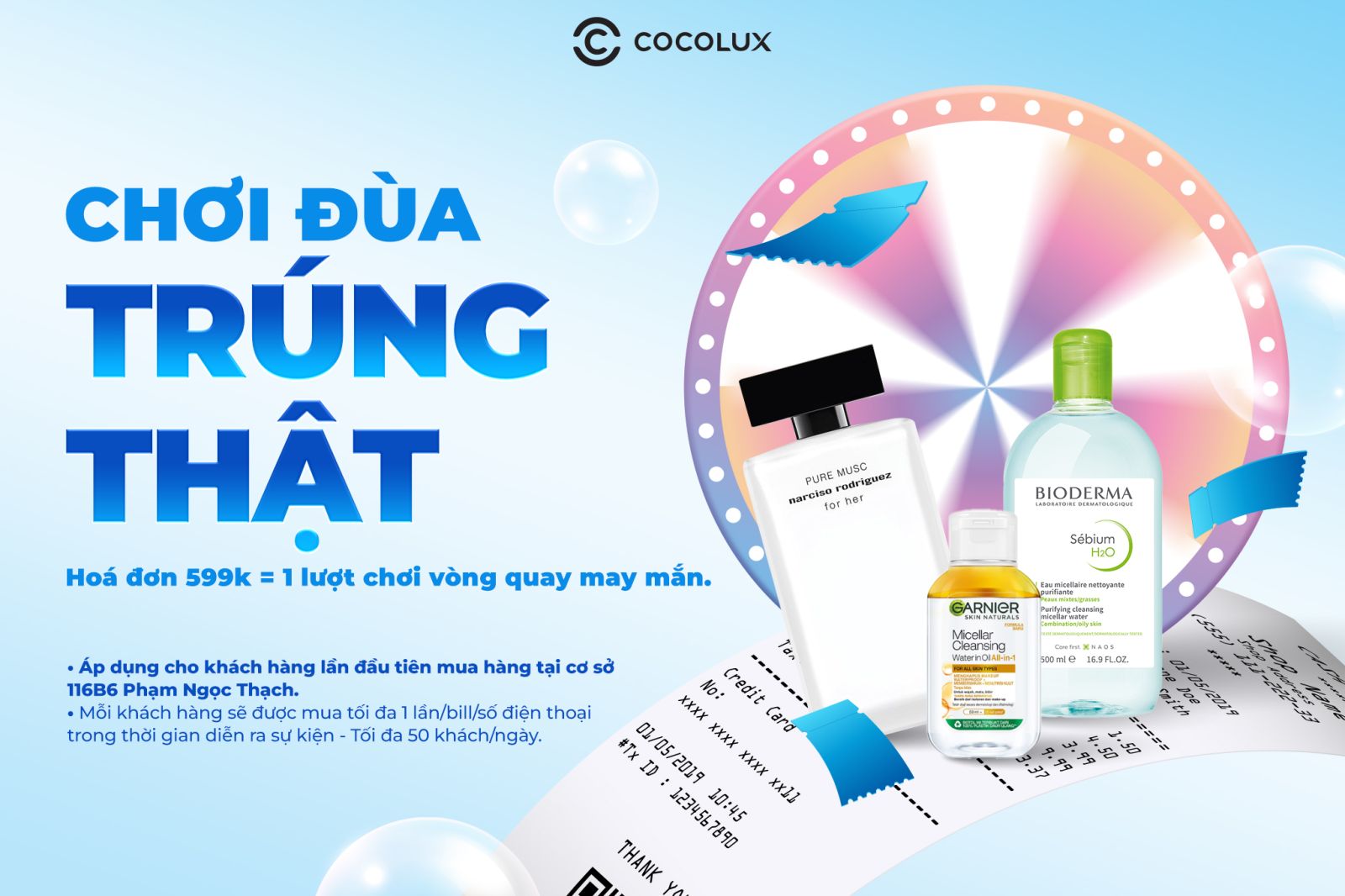 Demo - Ưu đãi mua hàng hấp dẫn chỉ có tại Cocolux 116B6 Phạm Ngọc Thạch